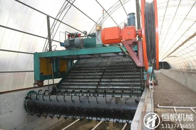 有機肥設備產出的肥料的10大作用!(圖1) 有機肥鏈板式翻拋機